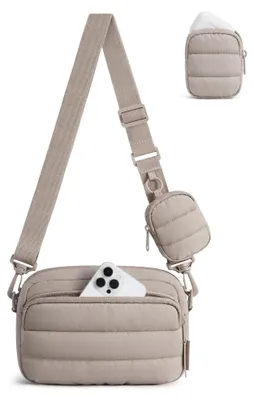 Immagine prodotto di Piccola borsa a tracolla leggera da donna, con custodia per cellulare e tracolla regolabile