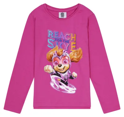 Produktbild von Paw Patrol Kinder Mädchen T-Shirt Longsleeve Langarm-Shirt Pink  , Größe:122-128