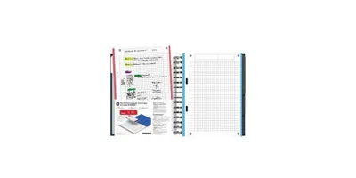 Produktbild von Oxford 100100314, Einfarbig, Violett, Blau, Rot, Schwarz, A5, Matt, 90 g/m², Universal