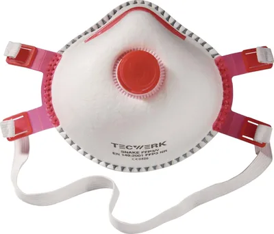 Produktbild von Tecwerk Atemschutzmaske Snake FFP3 / V NR mit Ausatemventil  - 5 Stk.