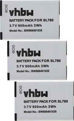 Produktbild von vhbw 3x Akku kompatibel mit Siemens Gigaset SL610H Pro, SL785, SL780, SL450H, SL450HX, SL788 schnurlos Festnetz Telefon (800 mAh, 3,7 V, Li-Ion)