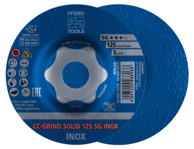 Immagine prodotto di PFERD disco abrasivo CC-GRIND-SOLID SG INOX D 125 - 64186125
