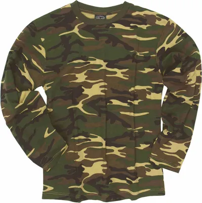 Produktbild von MIL-TEC Langarm Shirt Army Shirt woodland Baumwolle Shirt longsleeve Unterhemd 3XL