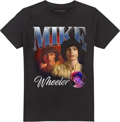 Produktbild von Stranger Things T-Shirt Herren Season 5 - Mike Homage schwarz XL
