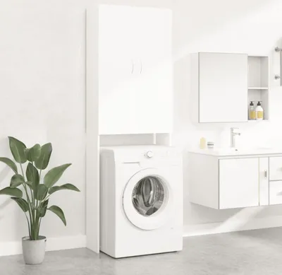 Produktbild von vidaXL Waschmaschinenschrank Weiß 64x25,5x190 cm