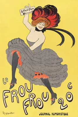 Image de Affiche 20x30cm Le Frou Frou 20', Cappiello Vintage pour le Salon