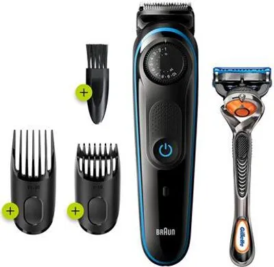 Produktbild von Braun BT3240 Beard Trimmer 3 + Hair Clipper with Gillette Fusion5 ProGlide