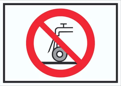 Produktbild von Nicht zulässig für Nassschleifen Symbol Schild A0 (841x1189mm)