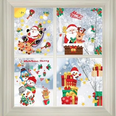 Immagine prodotto di Decorazioni natalizie per vetrine, bifacciali, per feste in casa