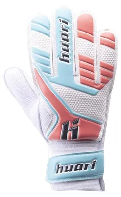 Image de Gants de gardien de but pour enfants Huari - "Higino" (modèle IG3214) (blanc/bleu/rose)
