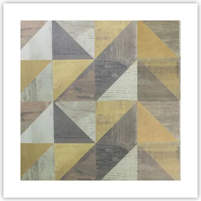 Produktbild von Poster - Poster ohne Rahmen - Abstraktion Geometrisch Dreiecke - 40x40 cm - Wand Bild - Wanddeko - Wandbilder - Kunstposter - Wandposter - Bilder - Kunstdruck - Wanddekoration - P2XAC40x40-4884