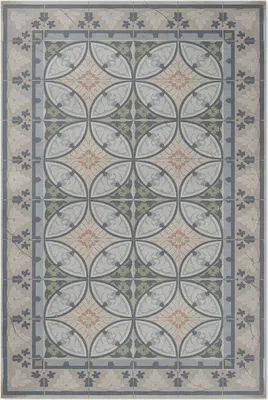 Produktbild von Mosaik aus alten Keramikfliesen – Vinyl Fußmatte – 60x90 cm – Rutschfest, Pflegeleicht & Langlebig
