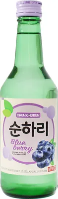 Produktbild von Chum Churum Soju Blueberry 350ml | Soju mit Blaubeer-Geschmack Alk. 12% vol.