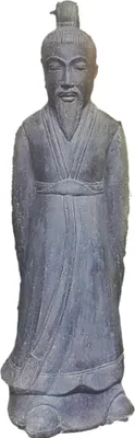 Produktbild von Schöner Shaolin aus Steinguss perfekt für den Garten die Terrasse oder den Vorgarten ist Frostfest Witterungsbeständig und Neu 125cm H, AP-SAM-125af