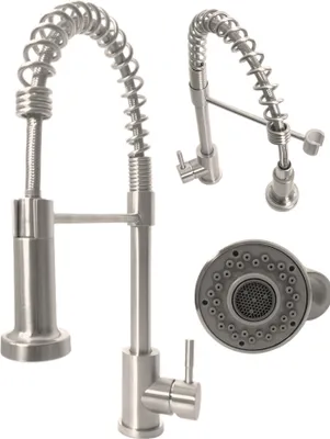 Produktbild von Bateria kuchenna Inox Stal szczotkowana Bateria zlewozmywakowa Modern Santo