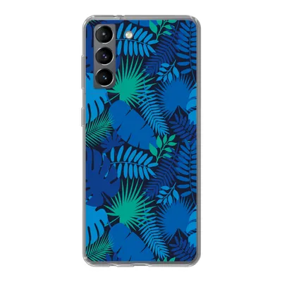 Produktbild von MuchoWow® Handyhülle Schutzhülle Hülle für Samsung Galaxy S21 Tropisch - Design - Blätter Silikon Softcase Handy Hülle - Softcase