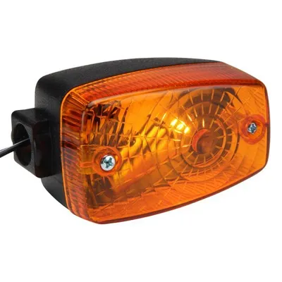 Image de Clignotant orange carré boîtier noir 86mm Ø=14,5mm (BA15S 10W) Kreidler Florett