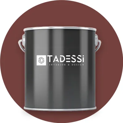 Produktbild von TADESSI Wandfarbe Rot - Kastanie - abwaschbare Innenfarbe matt - Dispersionsfarbe - Geruchsarm und Lösemittelfrei - 5 Liter Gebinde