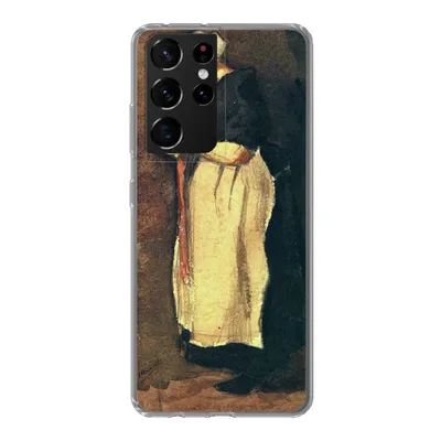 Produktbild von MuchoWow® Handyhülle Schutzhülle Hülle für Samsung Galaxy S21 Ultra Die Scheveningerin - Vincent van Gogh Silikon Softcase Handy Hülle - Mobiltelefon