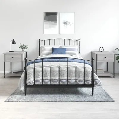 Zdjęcie produktu dla vidaXL Szafki nocne 2 szt. Szara Sonoma 44x45x58 cm Materiał drewnopochodny