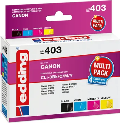 Immagine prodotto di edding Tintenpatrone EDD-403 Multipack Canon CLI-8