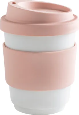 Produktbild von KAHLA Becher 0,27 l + Trinkdeckel + Banderole fillit pastel rose 2DH169A44004C