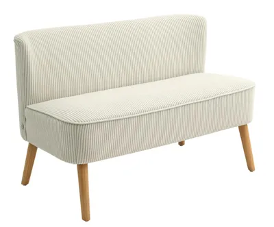 Produktbild von 2-Sitzer Sofa,Doppelsofa,Polsterung, pflegeleichter Bezug,Polstersofa 117 x 56,5 x 77 cm weiß