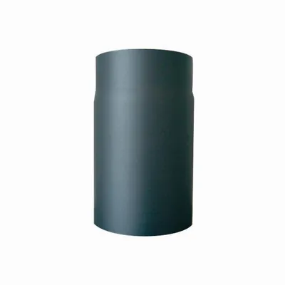 Image de Tuyau de poêle Senotherm avec capuchon d'étranglement, gris fonte, 25 cm