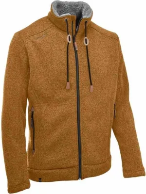 Produktbild von Maul - Lichtenau 2 - warme dicke Herren Strickfleecejacke, orange gold