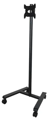 Productafbeelding van B-TECH Rollwagen, 400x400, geschikt voor schermen van -25 kg tot 55 inch, zwart