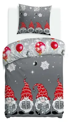 Produktbild von Bettwäsche, Flanellbettwäsche, warm, winterlich 140x200 31518-1 Weihnachtsschnäpse
