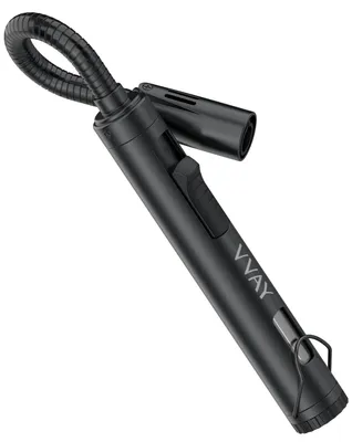 Stabfeuerzeug, nachfüllbar, 24,5 cm, schwarz, Metall
