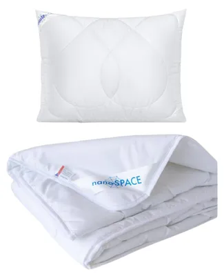 Immagine prodotto di Set antiacaro estivo: cuscino + coperta estiva (70x90 cm,140x200 cm)