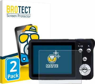 Produktbild von 2x BROTECT Schutzfolie für Rollei Compactline 880 Displayschutz Displayschutzfolie Folie Matt Entspiegelungsfolie
