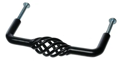 Produktbild von 1 Möbelgriff Schubladengriff Türgriff Helix schwarz 10,3 cm