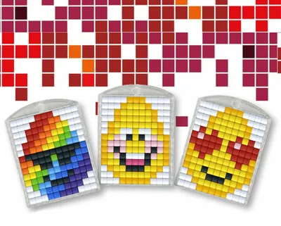 Productafbeelding van Pracht Creatives Pixelplezier 3 Medaillons Eieren