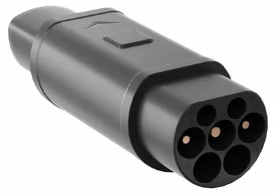 Immagine prodotto di Adattatore Type2/Tesla per la ricarica di auto elettriche, modello AK-SC-E23, connettore-connettore, monofase, 32A