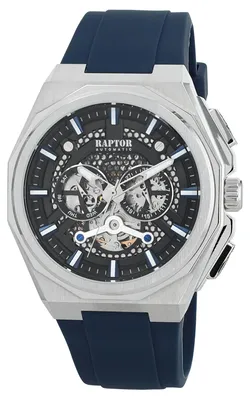 Produktbild von Herrenuhr Silikon mit Silikonarmband, AUTOMATIK, Datum- und Wochentagsanzeige