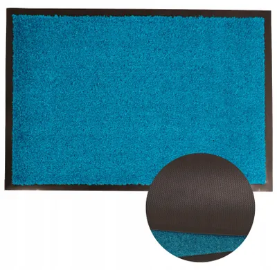 Produktbild von Allvo D6857TURKUS Gummi Eingangsmatte für Außenbereich 60x90 cm