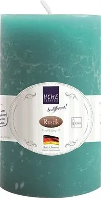 Produktbild von Kerze Stumpen Rustik petrol Ø 6cm, Höhe 10cm