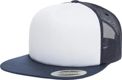 Produktbild von FLEXFIT 6005FW | Foam Trucker with white Front Cap / Kappe / Mütze - Farbe: Navy/White/Navy - Größe: One Size