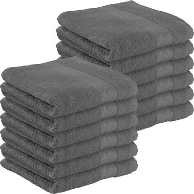 Produktbild von Erwin Müller Handtuch Sindelfingen" 12er-Pack anthrazit 50x100 cm"