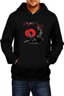 Immagine prodotto di Felpa con cappuccio da uomo Dragon Anime Manga Ball Z Goku 33, Man L , Noir