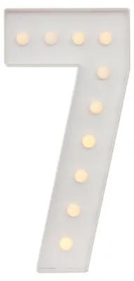 Image de 100cm numéro lumineux-7 anniversaire décoration de fête 2000-3000K