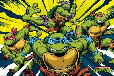 Produktbild von TMNT - Poster - Turtles in action