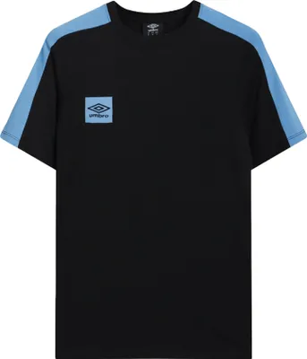 Image de Umbro - Tee-shirt "Terrace" pour homme UO2421 (M) (Noir/Bleu Azure)