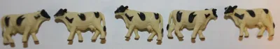 Produktbild von Safari - 343622 - Good Luck Minis, Holstein Kühe, 5 Stück, ca.: 3cm, PVC