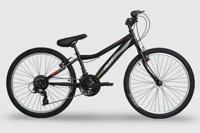 Produktbild von Pilot Bike 24 Zoll, Mountainbike MTB Kinderfahrrad, Jugend Fahrrad Shimano 21 Gang Schwarz BLAZE