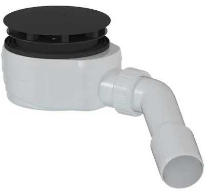 Imagen del producto de CERANO - Sifón para plato de ducha - bajo - 90 mm - DN40/50 - tapón mate