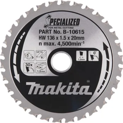 Immagine prodotto di Lama per metallo Makita 136 x 20 mm - 30 denti